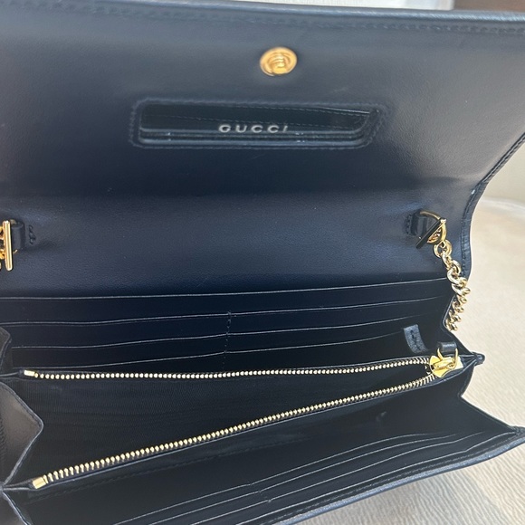 Gucci Horsebit 1955 canvas wallet on chain - Picture 8 of 15